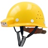 Mustbau MBU-ZC111-YEL Bauhelm,Schutzhelm,Arbeitshelm,Bauarbeiterhelm, USB-Ladegerät-Licht, 53-62cm Einstellbar