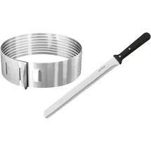 Zenker Tortenbodenschneidhilfe, Cake Design Utensilien, Silber