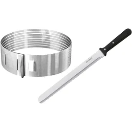 Zenker Tortenbodenschneidhilfe, Cake Design Utensilien, Silber