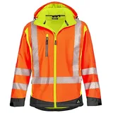 4Protect 4Protect 3470S Warnschutz-Softshell Jacke houston leuchtorange gelb/grau