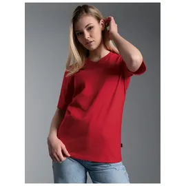 TRIGEMA Damen, V DELUXE Baumwolle T-Shirt Rot (kirsch), 036), 48 (Herstellergröße: XL, - XL