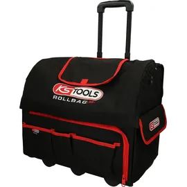 KS Tools Universal-Werkzeugtasche XL mit Teleskop-Trolly rot/schwarz 49,0 x 42,0 x 33,0 cm