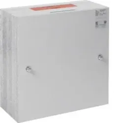 Hager FB3008LN Brandschutz Kleinverteiler, F30, 450x450x128mm.Elektro-Brandschutz-Klemmkasten F30/E30 zur Aufputz-Montage zur Sicherung von Flucht-