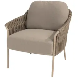 4Seasons Comino Low Dining Sessel mit 2 Kissen - Latte