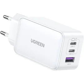 UGREEN Nexode USB-A+2*USB-C 65W GaN Tech Fast Charger White