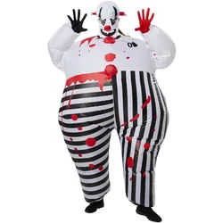 tectake® Aufblasbares Kostüm Horror-Clown