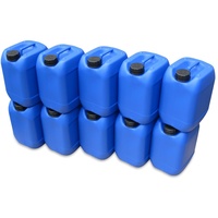 10 L Wasserkanister, Trinkwasserkanister, Camping Kanister Farbe blau BPA-frei für Lebensmittel und Trinkwasser (10)