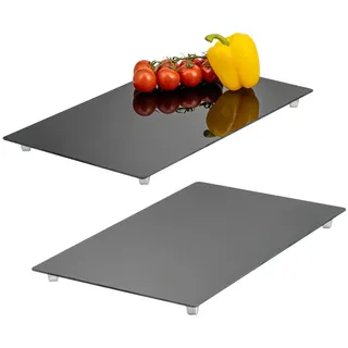 bremermann Herdabdeckplatte, 2er Set, Sicherheitsglas, ca. 30 x 3 x 52 cm