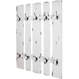 Haku-Möbel Wandgarderobe 32350 weiß Holz 10 Haken 65,0 x 100,0 cm
