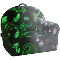 Kindersofa Kindercouch Kindersessel Kindermöbel Grau im Dunkeln Leuchten