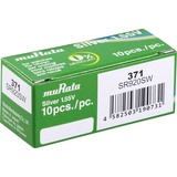 MURATA SR920SW-PBWW Knopfzelle, Silberoxid, 371, 40 mAh, 1,55 V, 10 Stück