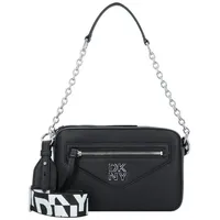 DKNY Milan Schultertasche Leder 22.5 cm black-silver