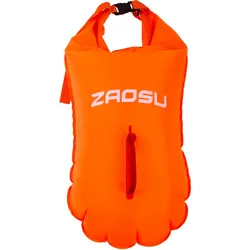 Schwimmen Boje Freiwasser leuchtend - Safety Buoy orange mangofarben fluoreszierend Einheitsgröße