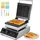 Vevor kommerzielles Waffeleisen Waffelmaschine 2000 W antihaftbeschichtetes belgisches Waffeleisen aus Edelstahl mit Temperatur- und Zeitregelung, ... - Silber