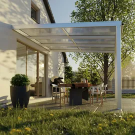 BECKMANN Terrassendach Exklusiv 307 x 322 cm weiß