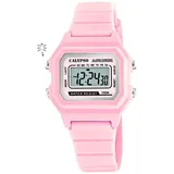 Calypso Digital Crush 34 mm Silikongehäuse Rosa Silikonarmband Rosa