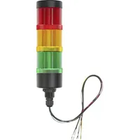 TRU Components Signalsäule TC-12835340 TC-HBJD-55A-D/3/RYG/24V/IP65 LED Rot, Gelb, Grün