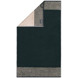 CAWÖ Luxury Home Two-Tone 590 Gästehandtuch 30 x 50 cm schwarz