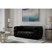 Fun Möbel 2-Sitzer-Sofa Aile in Schwarz/Goldfarben