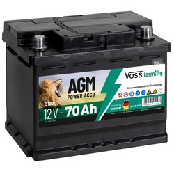 VOSS.farming 12V AGM Akku 70Ah für Weidezaungeräte