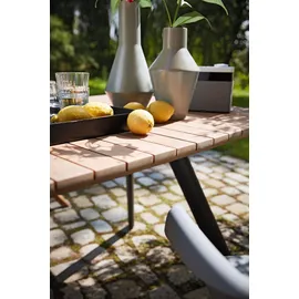 Musterring Gartentisch 200 x 95 x 76 cm Braun/Grau