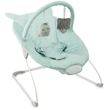 MOMI GLOSSY Babywippe für Babys bis 9 kg, 3-Punkt-Sicherheitsgurt, Metallgestell mit Antirutsch-Füßchen, Gewicht 1,7 kg, Abmessungen 58 x 49 x 53 cm, sensorisches Modul für Kinderförderung