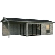 Palmako Gartenhaus Amanda 9,17 x 3,40 m Grau