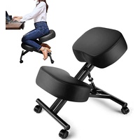 Himimi® Kniestuhl Ergonomischer Verstellbarer Kniehocker Haltungskorrekturstuhl Orthopädischer Kniestuhl für Zuhause und Büro