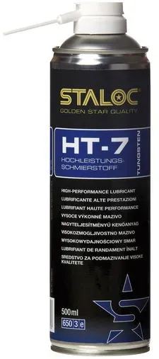 STALOC Hochleistungs-Schmierstoff HT-7 ; Sprüh-Öl ; Tungsten ; mit exzellenter Druck- und Temperaturbeständigkeit ; 500 ml