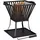 Relaxdays Feuerkorb Ø 90 cm Schwarz