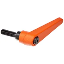 Halder 24400.0351 Verstellbare Klemmhebel, d1=18 mm / d2=M8 / l1=25 mm, Orange