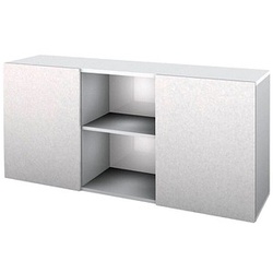 HAMMERBACHER Sideboard Haziender, V1780/5/S lichtgrau, silber 160,0 x 42,0 x 74,8 cm