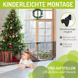 Bomi Kaminschutzgitter Milo in Schwarz | Gr.: 100-284 cm