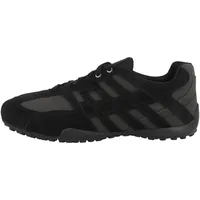 GEOX Uomo Snake A Sneaker, Black, 41