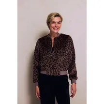Zhrill Blouson ZHGIULIA moderner Look, aus Kunstfaser, Regular Fit, mit Eingrifftaschen braun S (36)