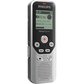 Philips VoiceTracer DVT1250 Audiorecorder, Dunkel Silber und Schwarz