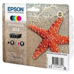 Epson 603 Tintenpatronen 4er-Pack 4x Farben Für Kompatibilität, siehe Artikel-Beschreibung | 4x Tintenpatronen: Schwarz, Magenta, Gelb & Cyan