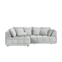 Switch Ecksofa aus Samt Tiga ¦ ¦ Maße (cm): B: 285 H: 88 T: 205