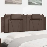 VidaXL Kopfteil-Kissen "Viana" Braun 160 cm Kunstleder