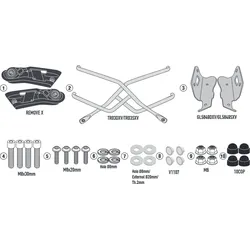 Givi Remove-X, abnehmbare Abstandhalter