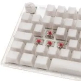 Ducky One 3 Aura White TKL Gaming Tastatur, RGB LED - MX-Silent-Red
