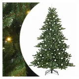 vidaXL Künstlicher klappbarer Weihnachtsbaum Grün 240 cm
