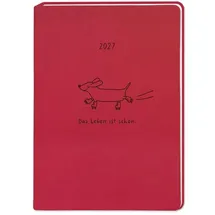 Grafik Werkstatt Das Original GmbH & Co. KG Terminplaner Lederlook 2027 Rot