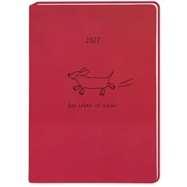 Grafik Werkstatt Das Original GmbH & Co. KG Terminplaner Lederlook 2027 Rot