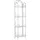 Beliani Badezimmerregal Valdivia Weiss 27x40x166
