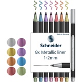 Schneider 020 Fineliner farbsortiert 1,0 - 2,0 mm,