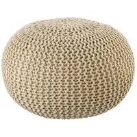 Amagohome PREMIUM Sitzhocker Pouf ø 45cm Strickpouf Indoor u.