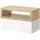 Vicco Nachtschrank Urbano 45 x 28 x 28 cm Braun/Weiß