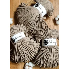 Bobbiny Makramee-Flechtkordel 5 mm 100 m Kaffeebraun