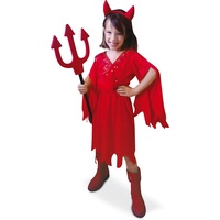 Rubies – Kostüm Teufel Einstiegskostüm, 5 – 6 Jahre, Rot